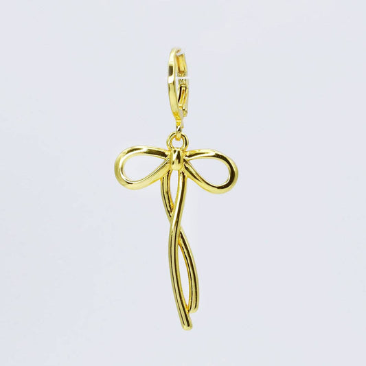 Sweet Ribbon Gold Charm