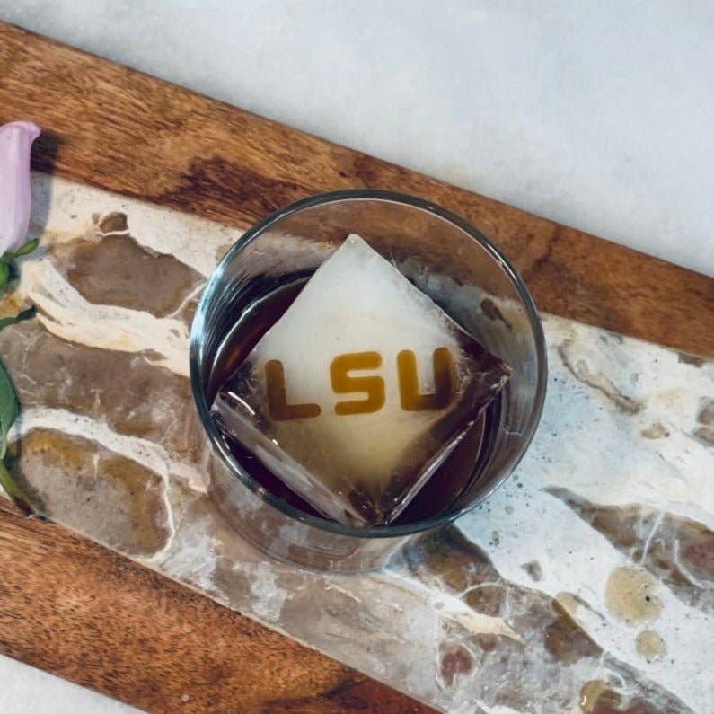 LSU Custom Cocktail Ice Tray Bundle