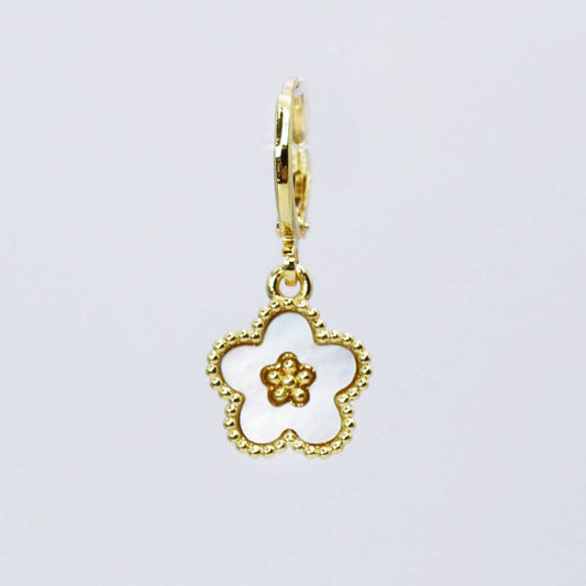 Cute Flower Gold Charm