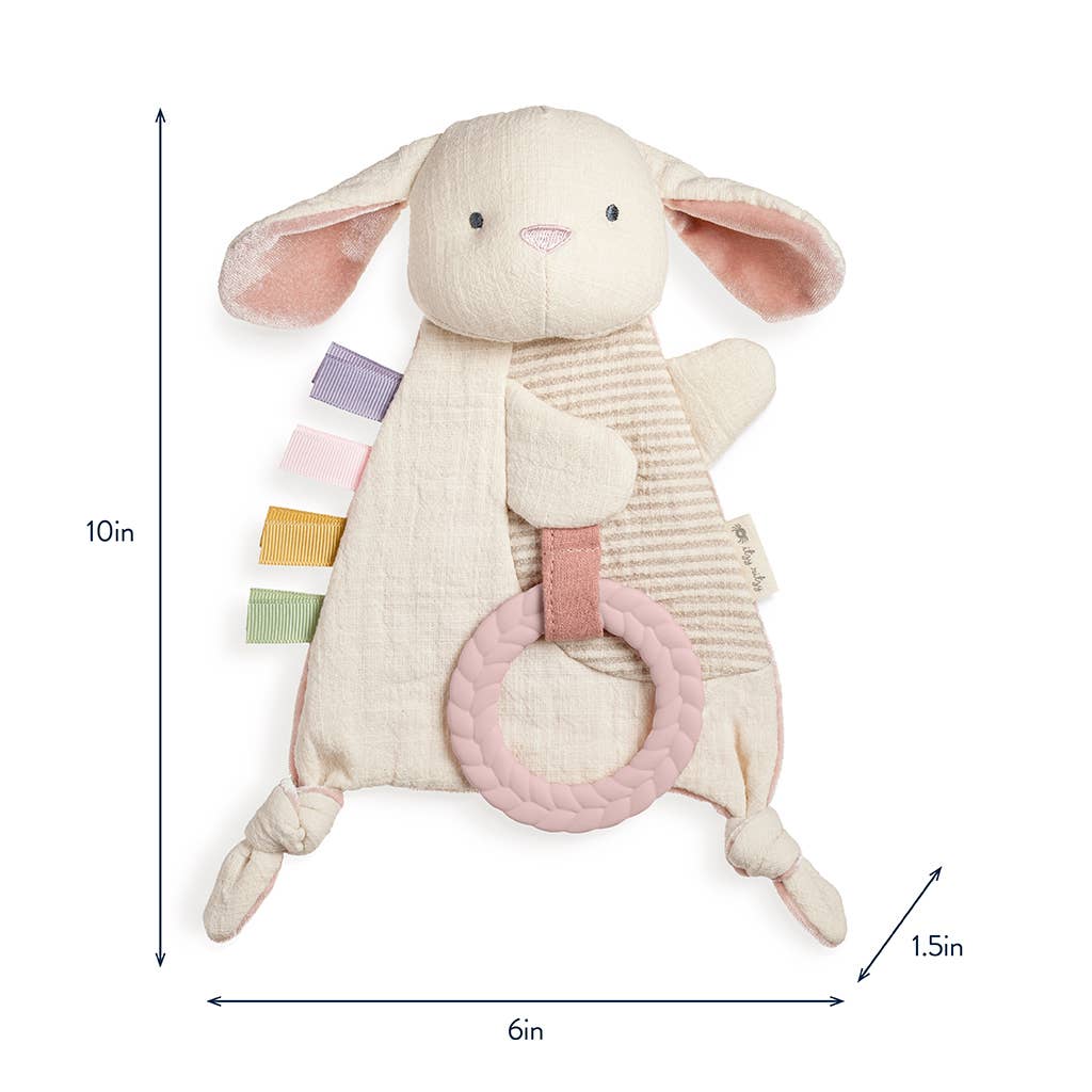 Bunny Bitzy Crinkle™ Sensory Toy w/ Teether