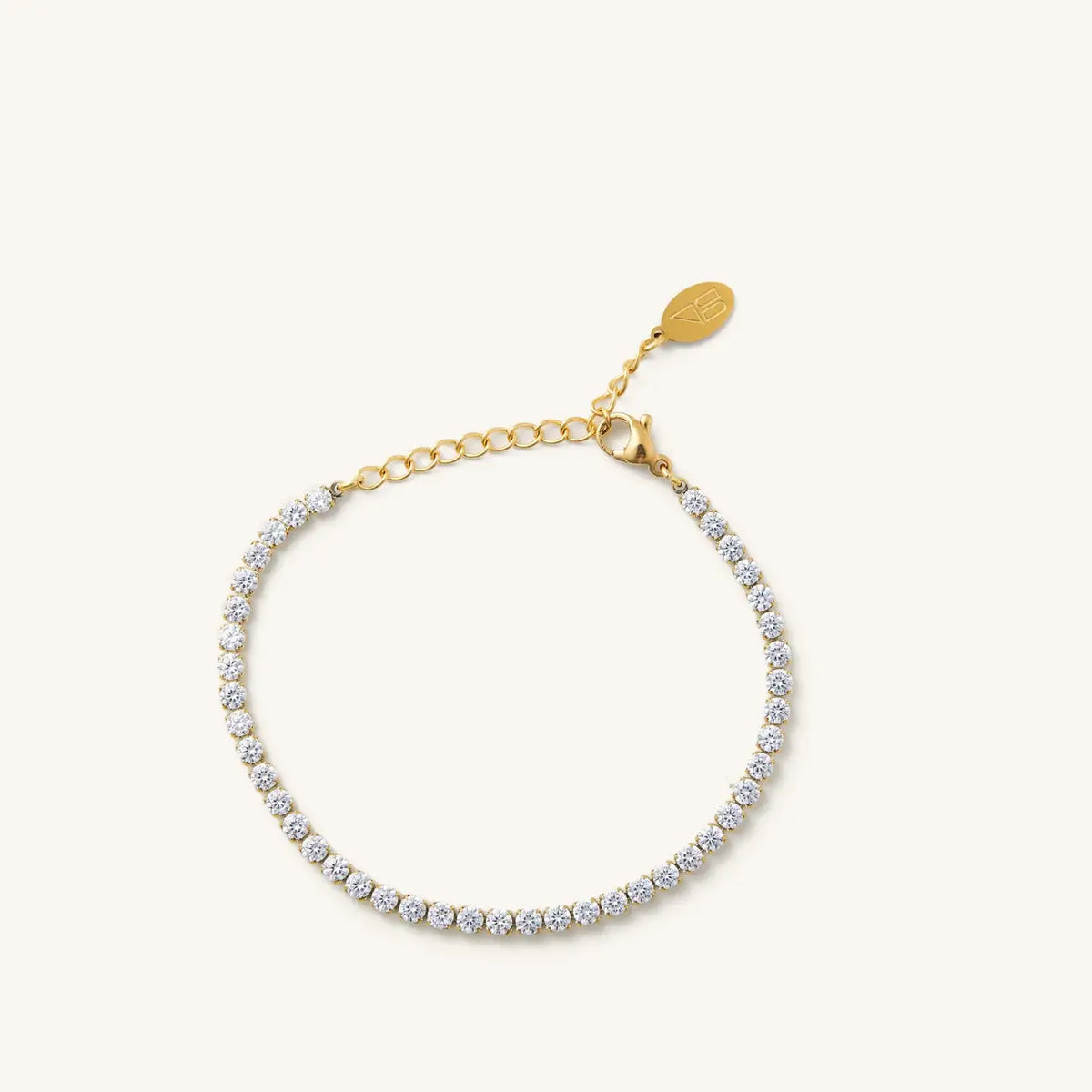 Gold Shimmer Tennis Bracelet | Waterproof