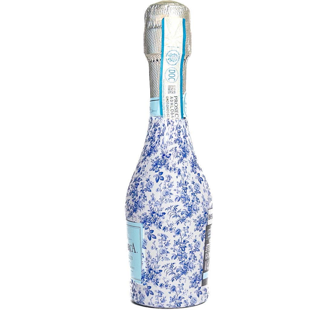 Beau Bottles Wrap MINI | Blue Floral - Set of Six