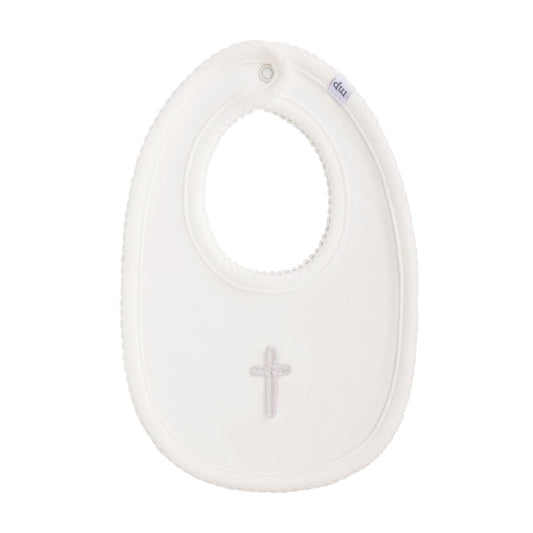 Cross Baby Bib | Ivory