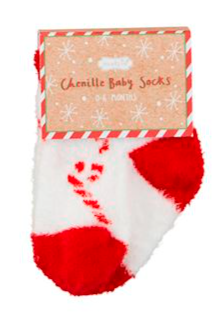 Chenille Christmas Socks