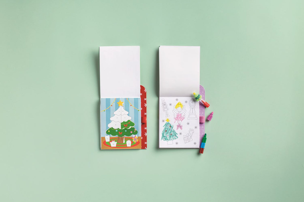 Christmas Color-By-Sticker Book Set