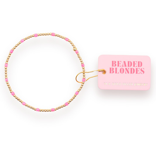 Hot Pink Dainty Poppi Bracelet | Standard