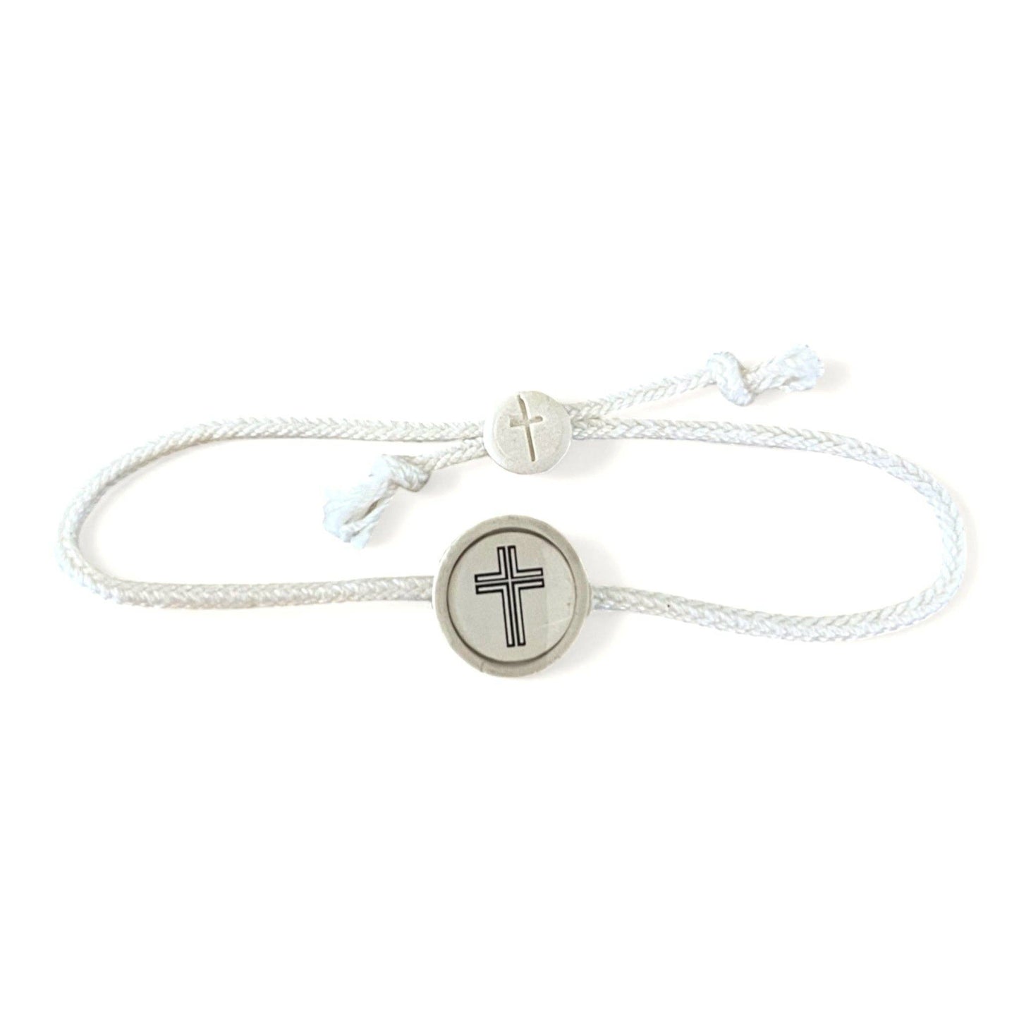 Tap To Pray® Bracelet | Sea Foam + Cross
