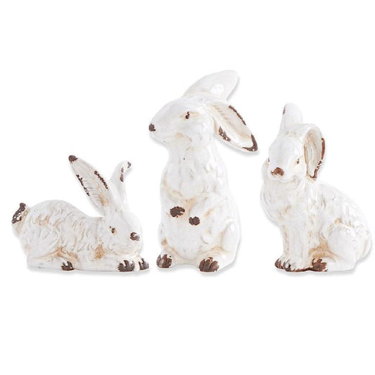 Vintage White Ceramic Bunny