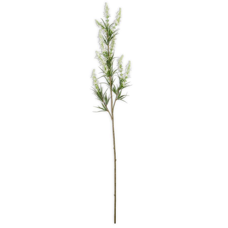 White Golden Rod Floral Stem | 31"