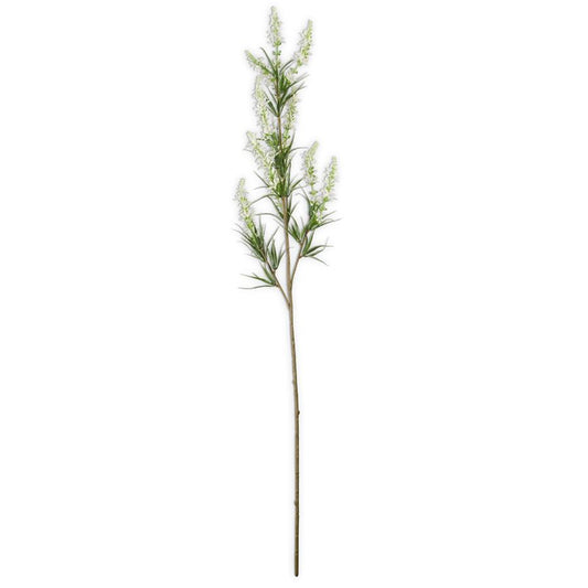 White Golden Rod Floral Stem | 31"