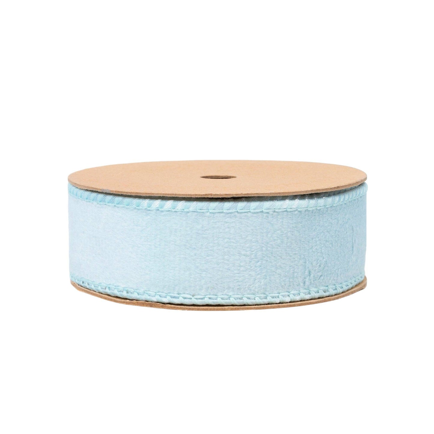 1" Reversible Velvet Wired Ribbon | Baby Blue