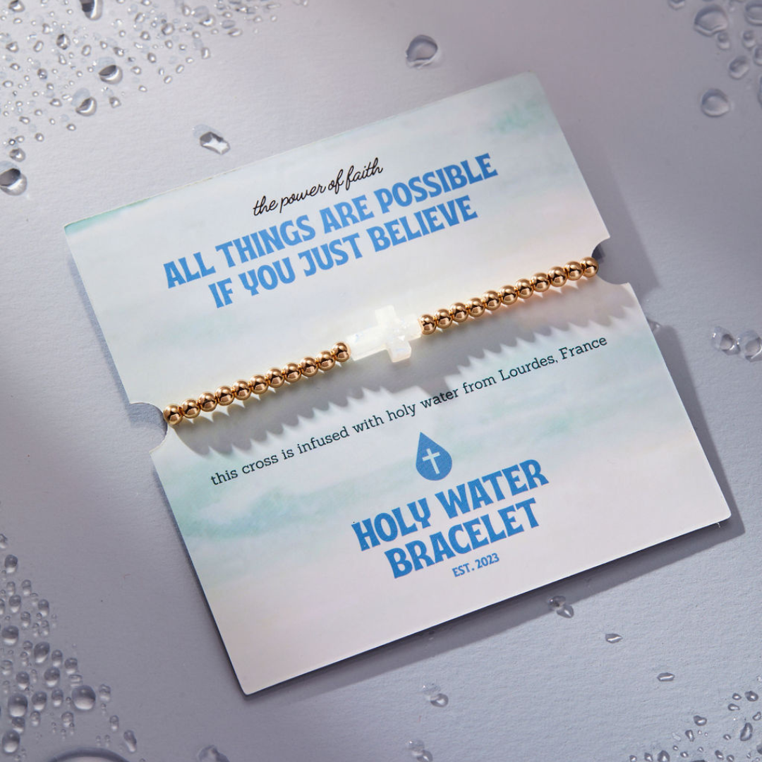 Holy Water Cross Bracelet | Stainless Steel