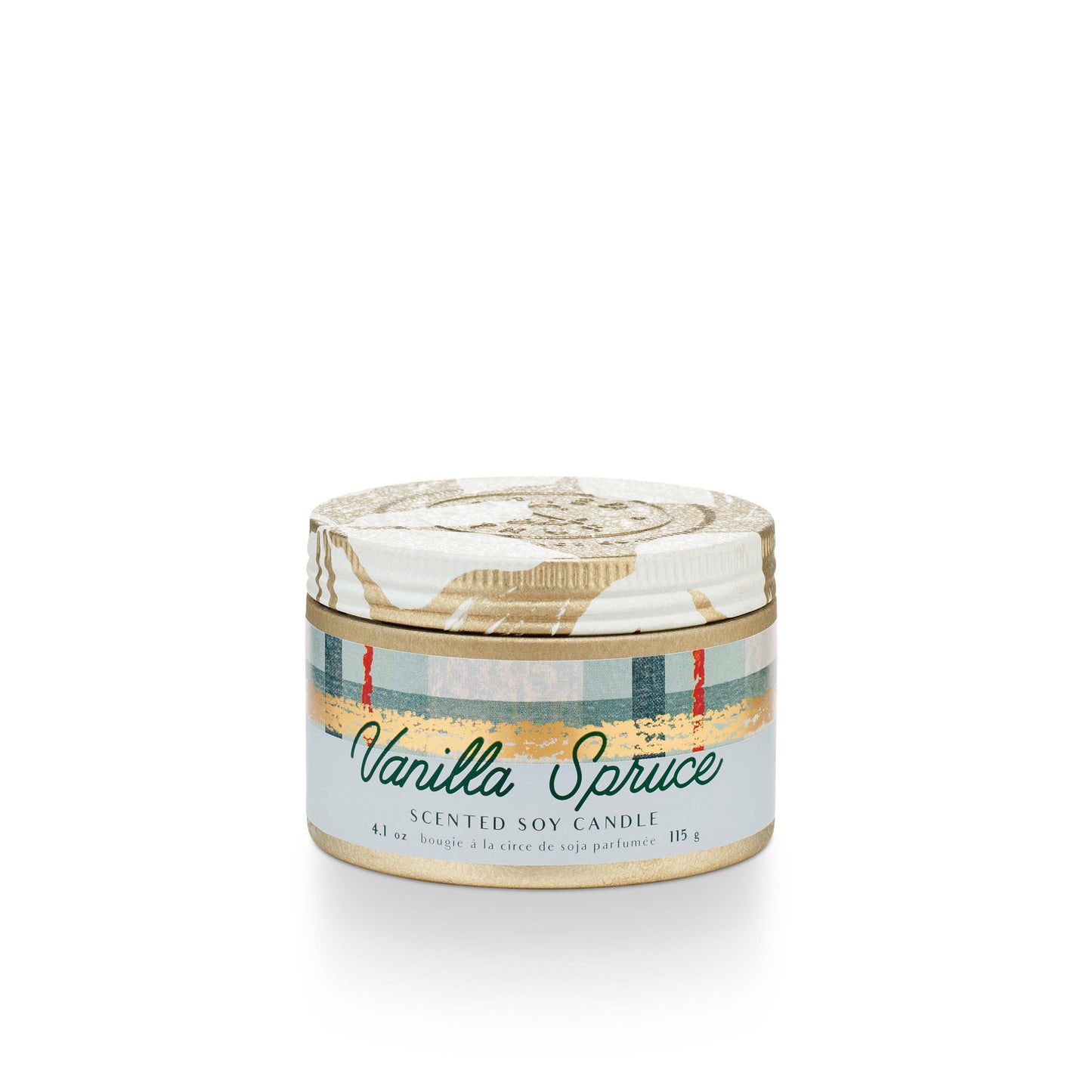 Vanilla Spruce Tin Candle