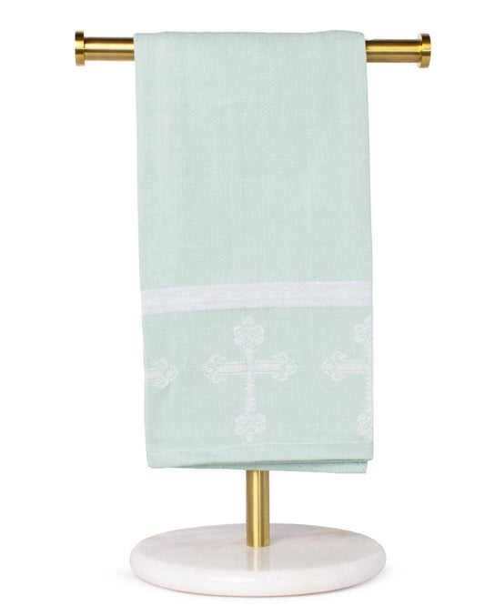 Cross Jacquard Hand Towel | Blue