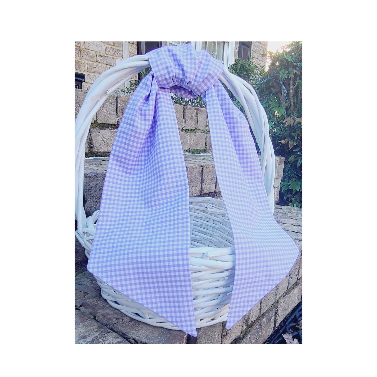 Chocolate Gingham Sash | 44”