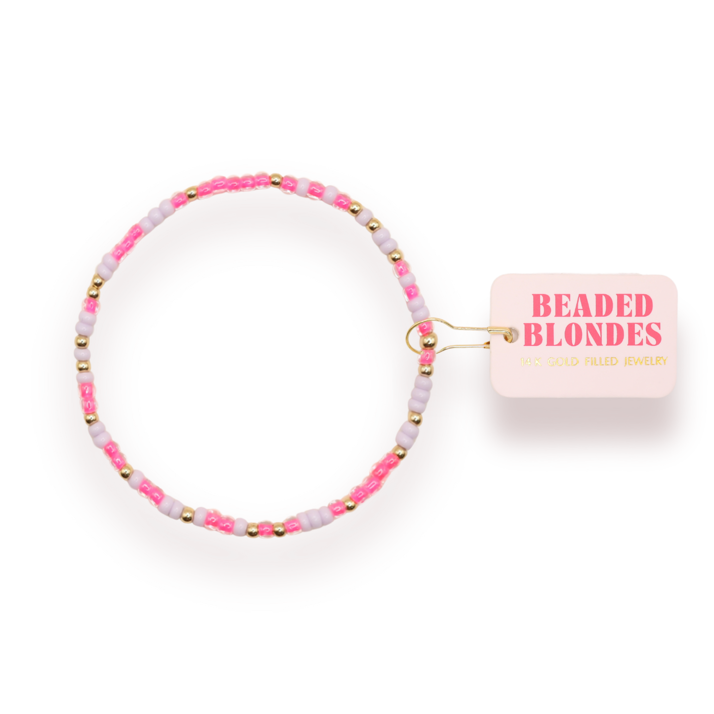 Hot Pink & Lilac Sprinkle Bracelet | Standard