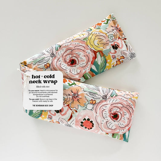 Hot & Cold Therapy Neck Wrap | Packed Watercolor Floral