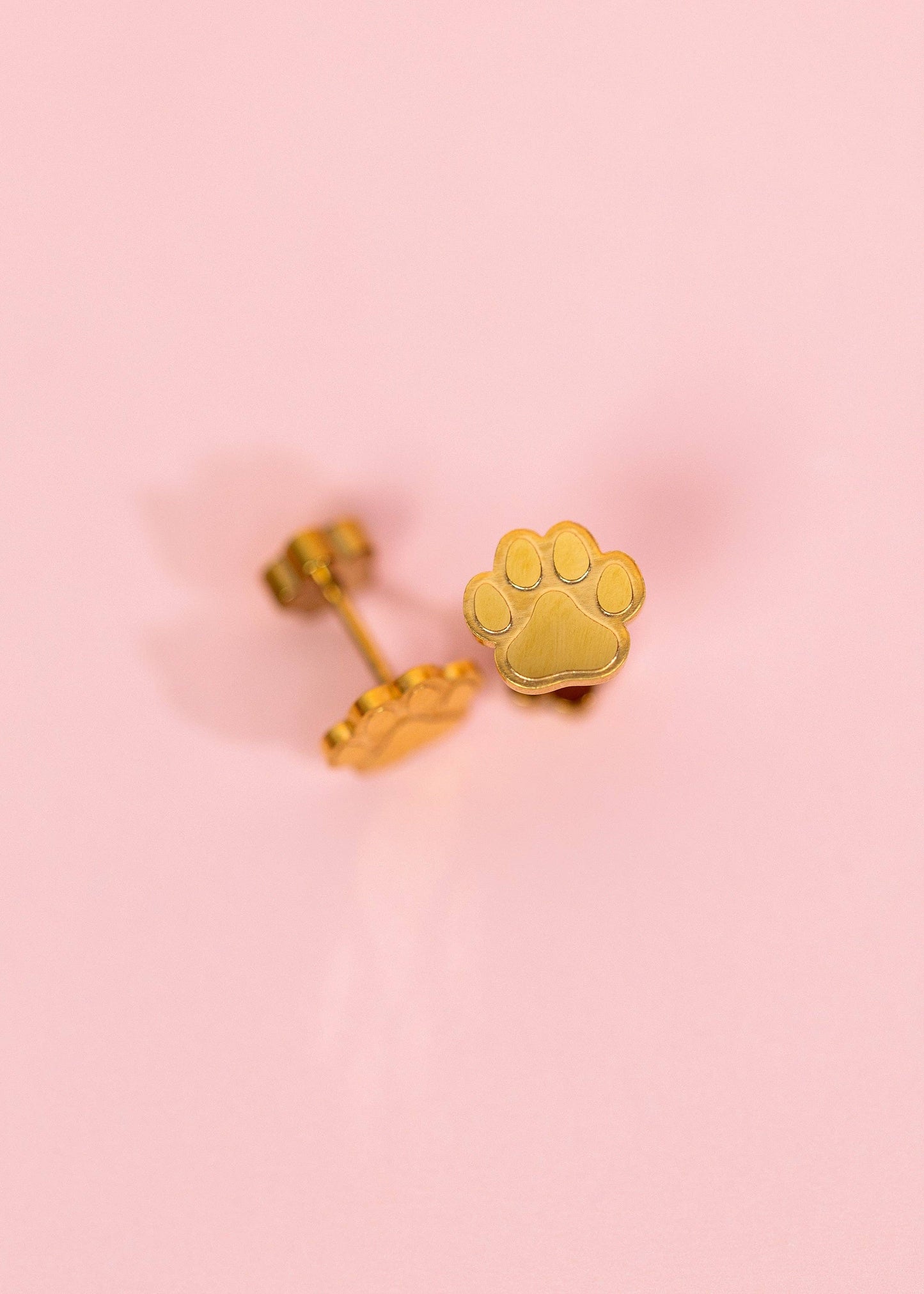 Paw Print Stud Earrings