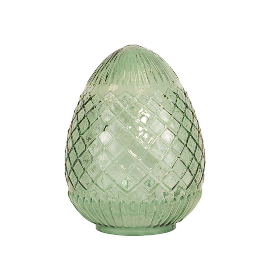 Annalise Glass Egg | Green 8"