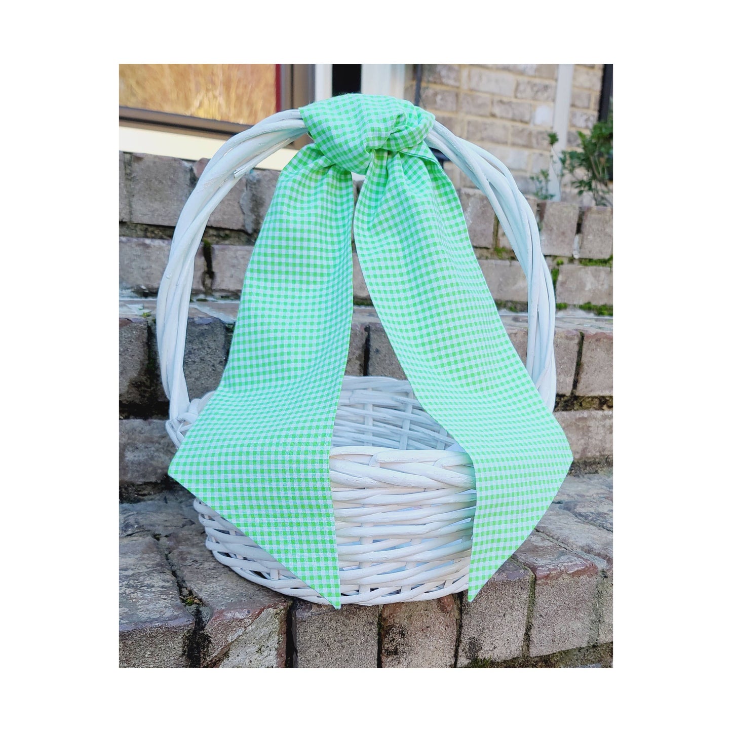 Chocolate Gingham Sash | 44”
