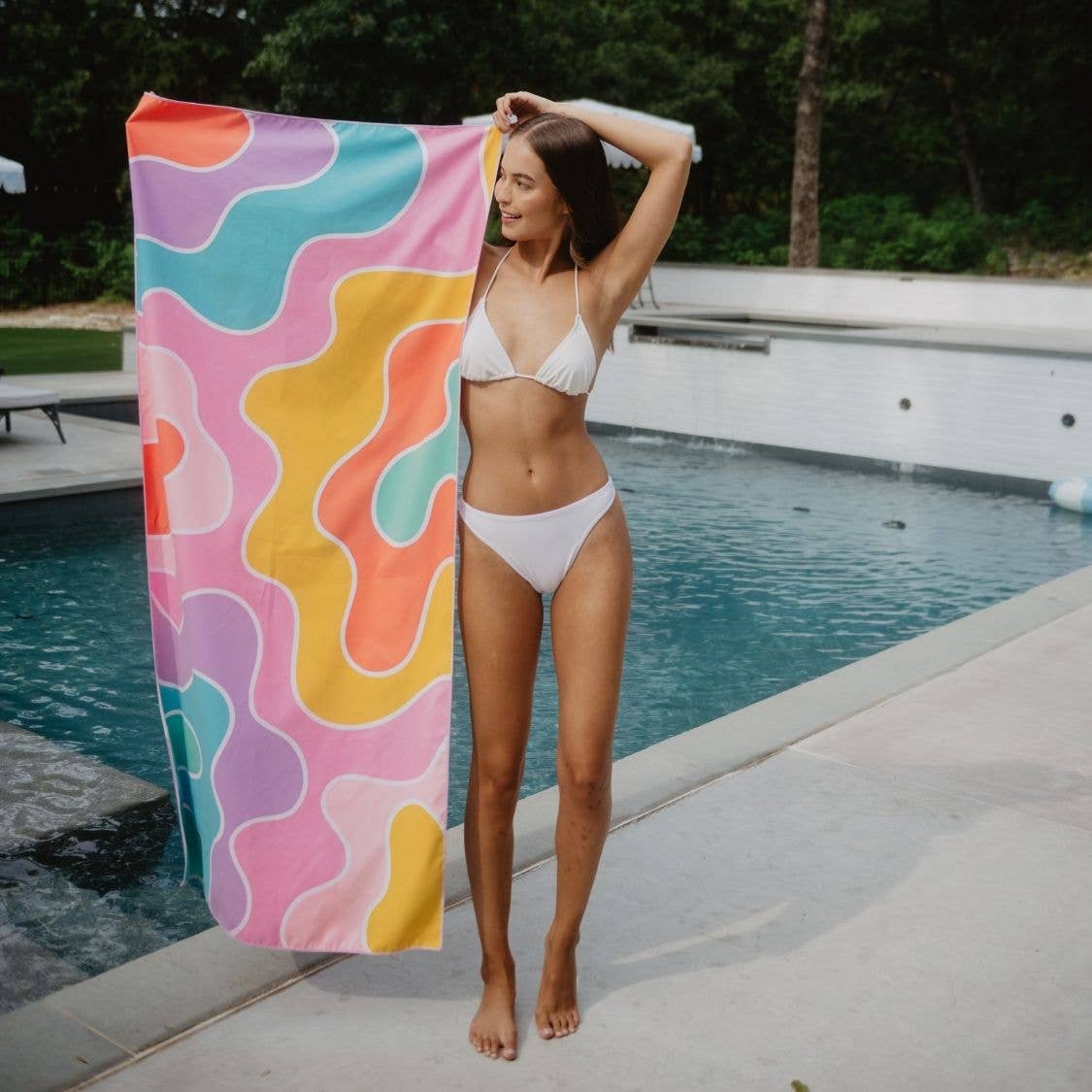 Groovy Flower Reversible Beach Towel