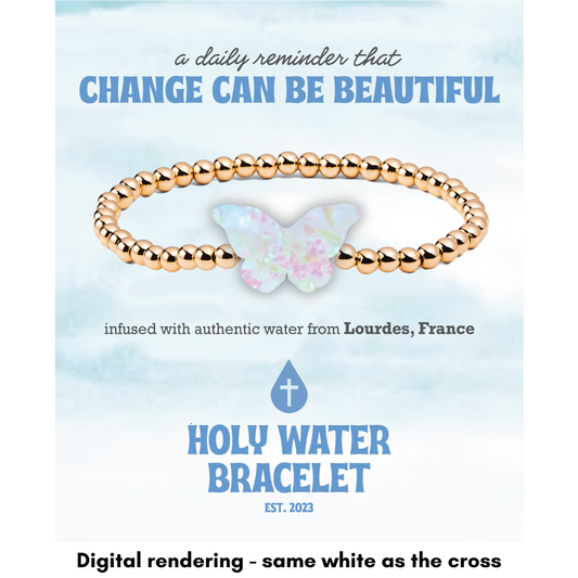 Holy Water Bracelet Butterfly | Gold