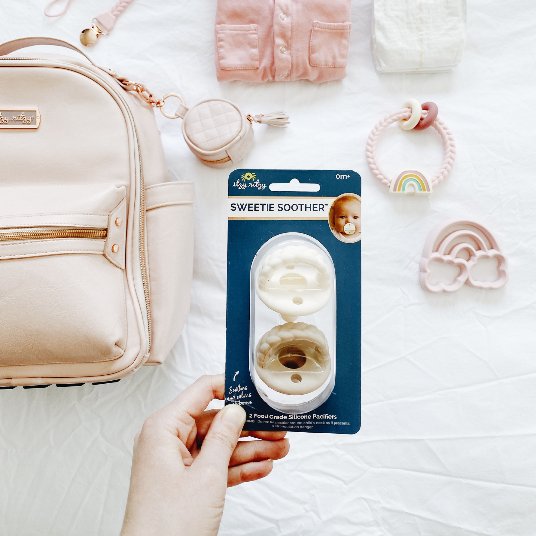 Pacifier Set | Pink Bows 0-6mo
