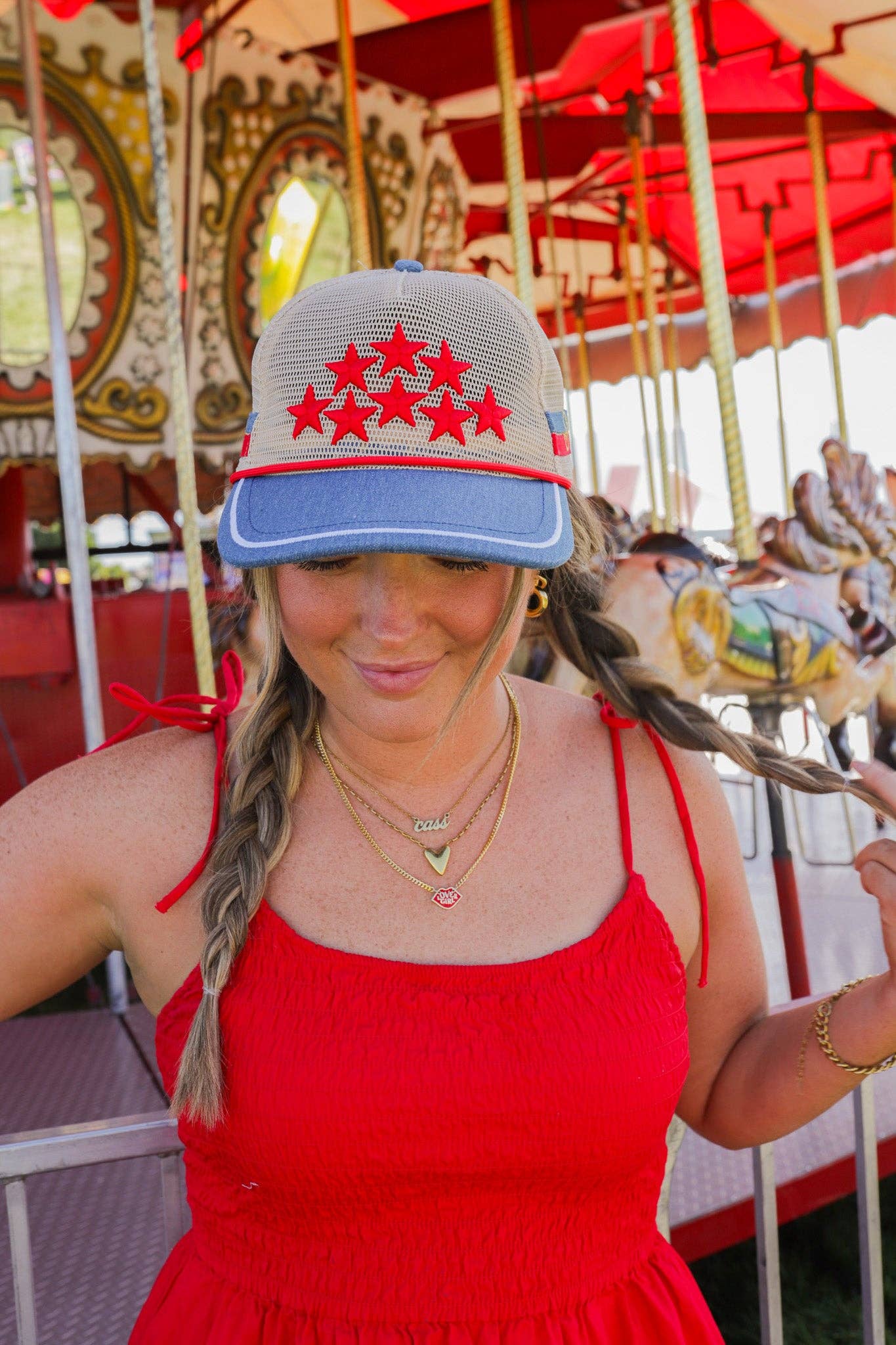 Kaxi Star Girl Mesh Trucker Hat