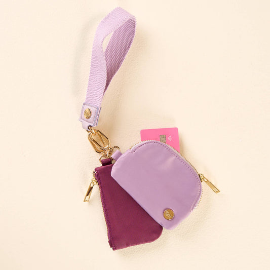 Dynamic Duo Pouch Wristlet | Lilac