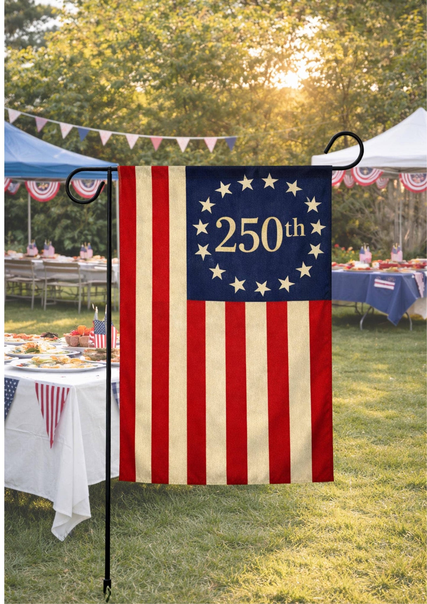 250th Anniversary American Flag Garden Flag