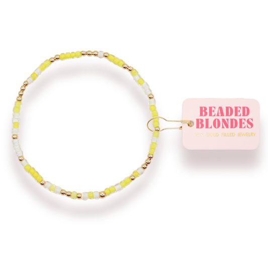 Butter Yellow Sprinkle Bracelet | Standard