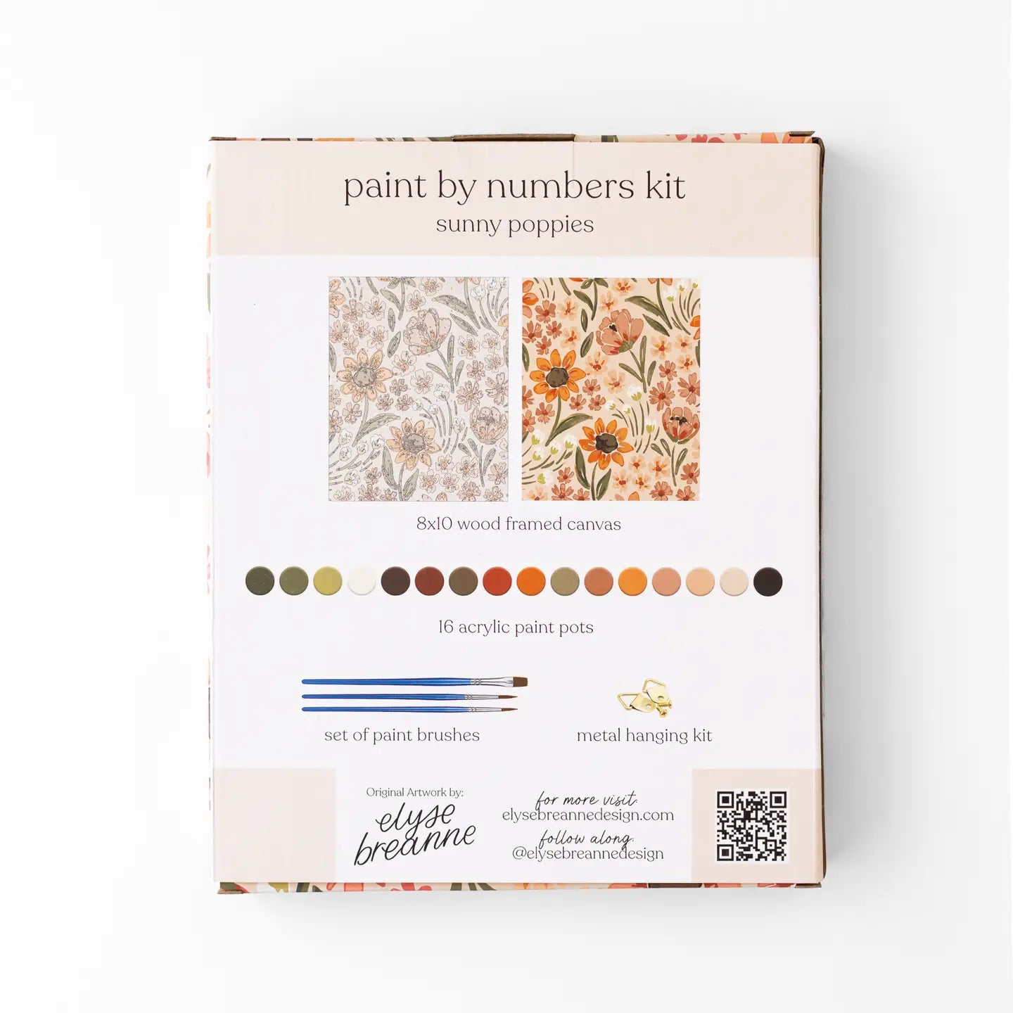 Paint By Numbers Kit | Sunny Poppies
