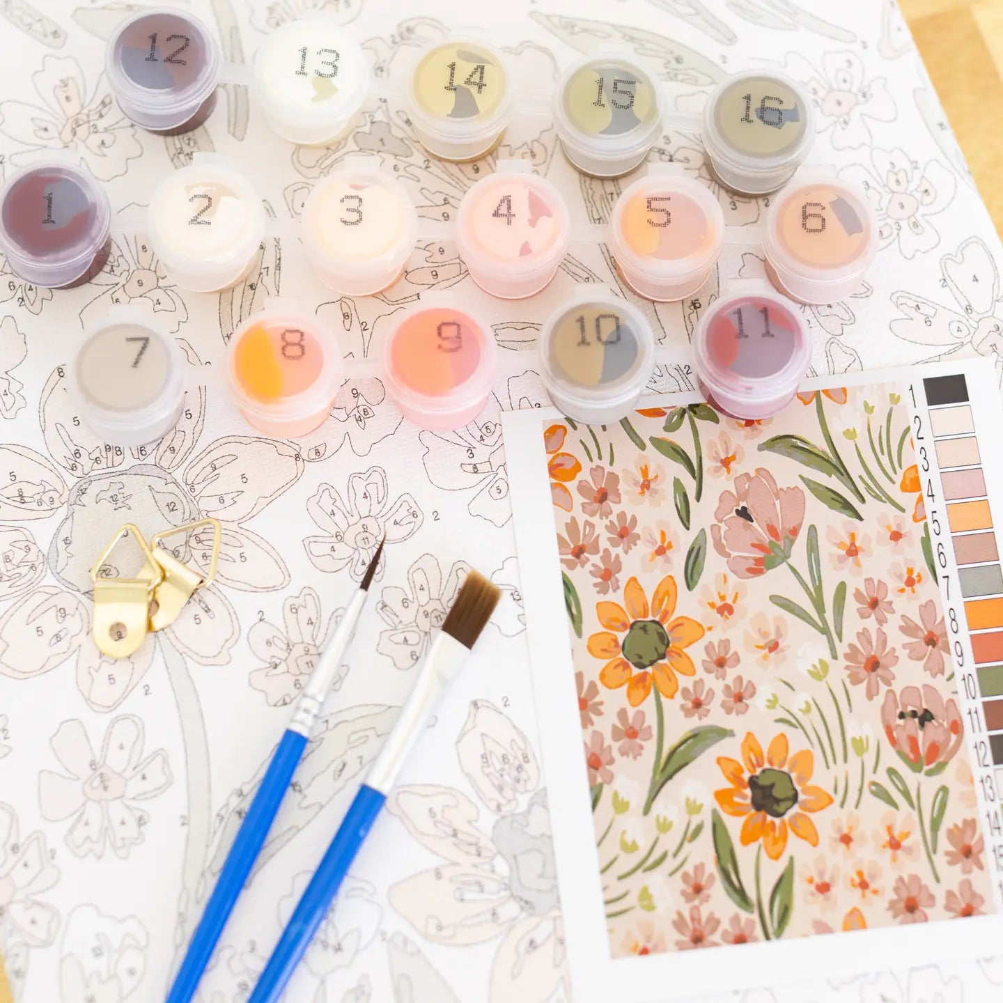 Paint By Numbers Kit | Sunny Poppies