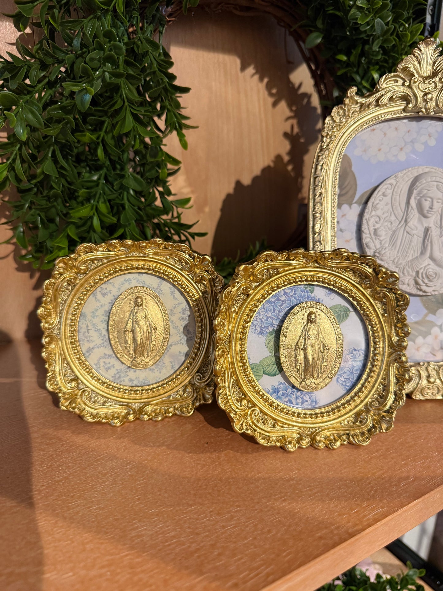 Our Lady of Guadalupe Intaglio Vintage Frame