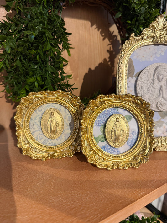 Our Lady of Guadalupe Intaglio Vintage Frame