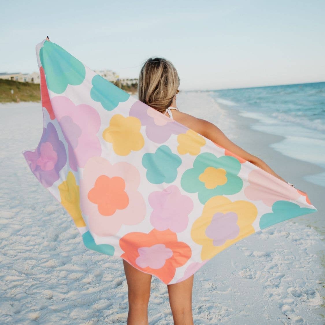 Groovy Flower Reversible Beach Towel