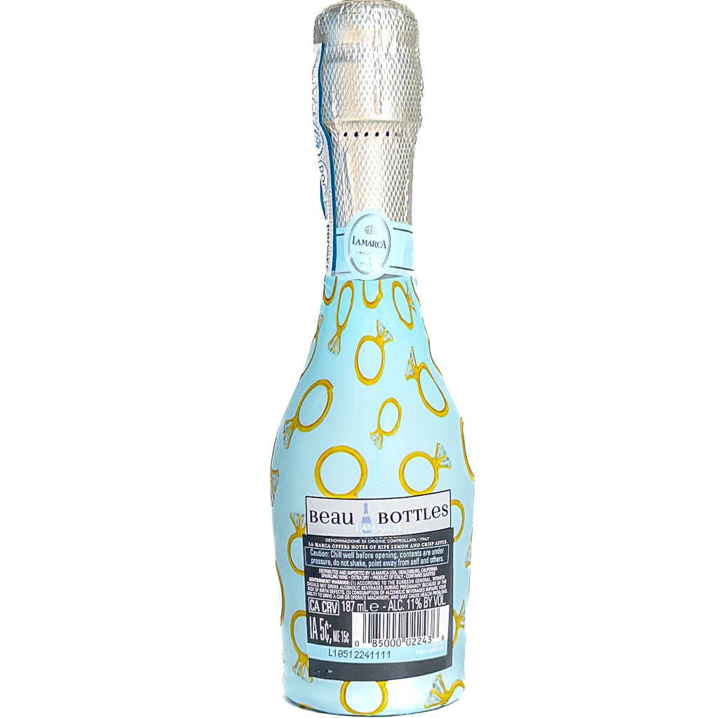 Beau Bottles Wrap MINI | Blue Engagement Ring - Set of Six