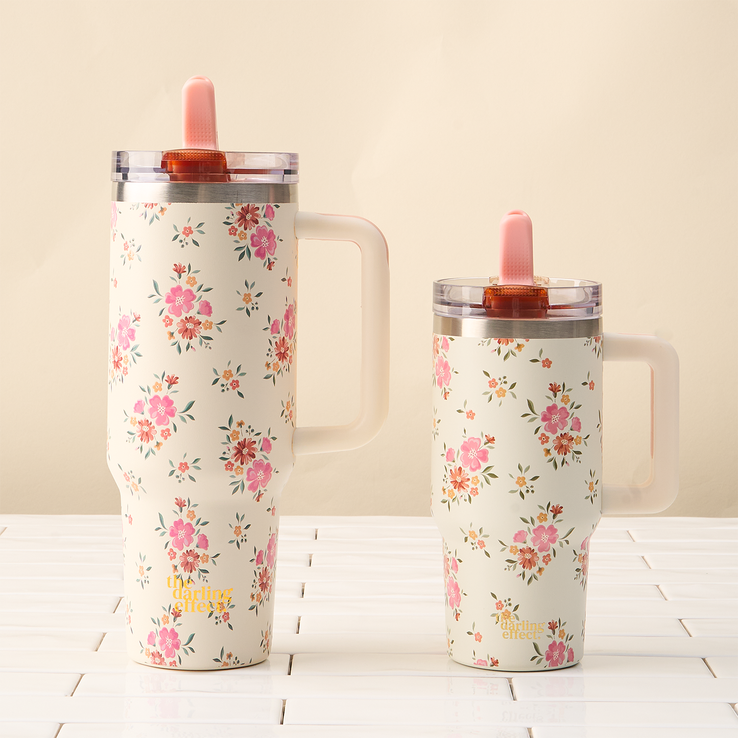 40oz Flip Straw Tumbler | Endless Daydream Cream