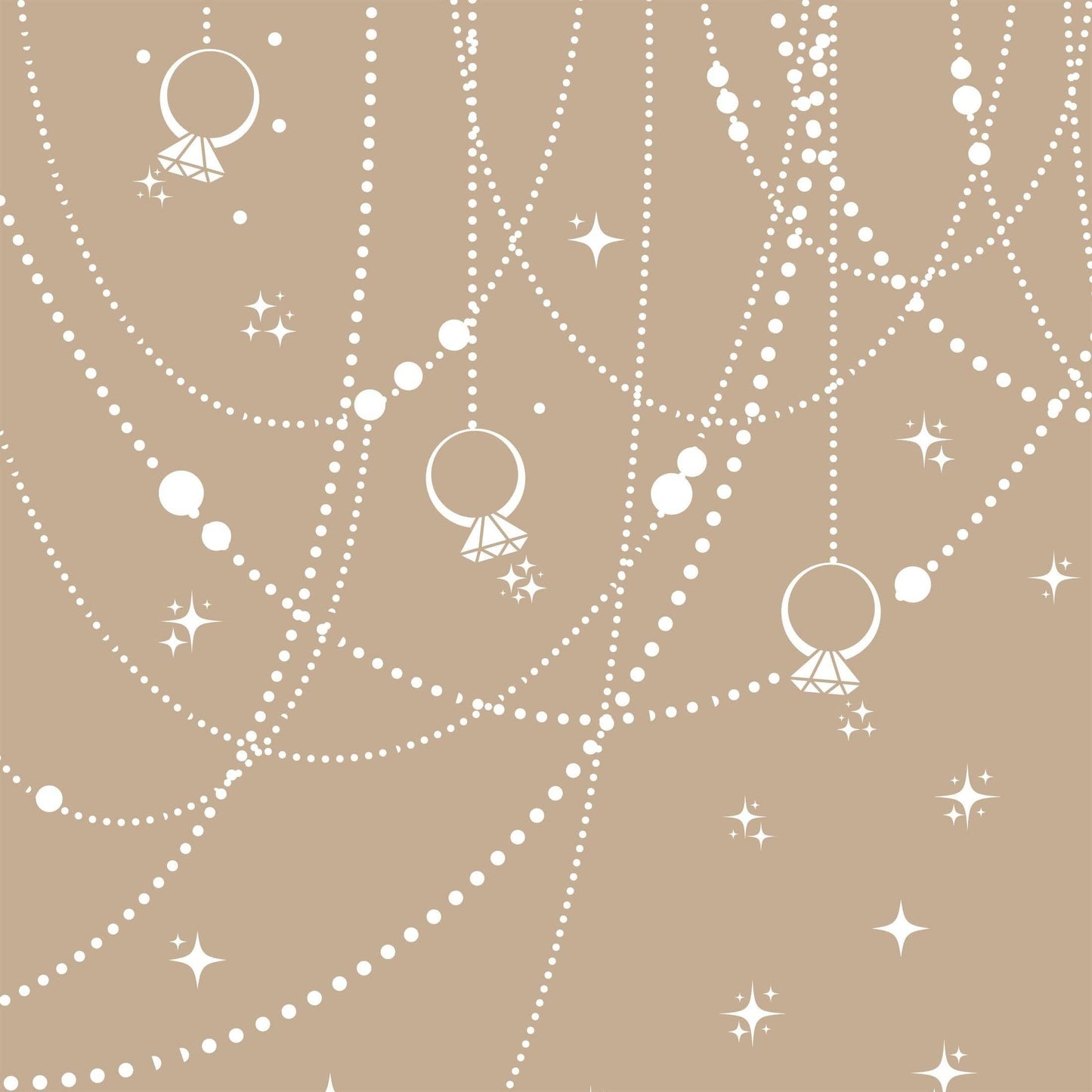 Beau Bottles Wrap | Taupe Pearls and Prosecco