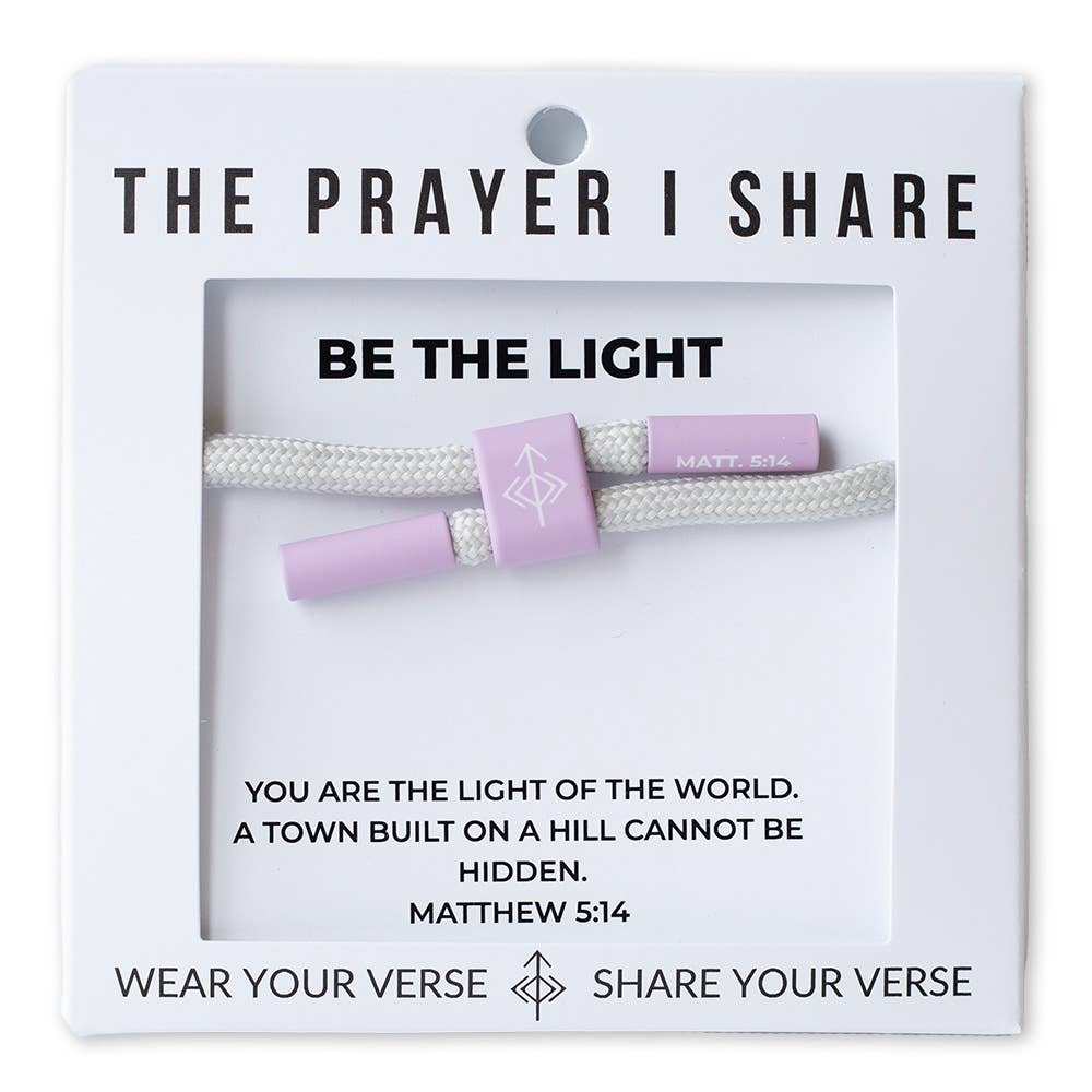 The Prayer I Share Cord Bracelet | BE THE LIGHT