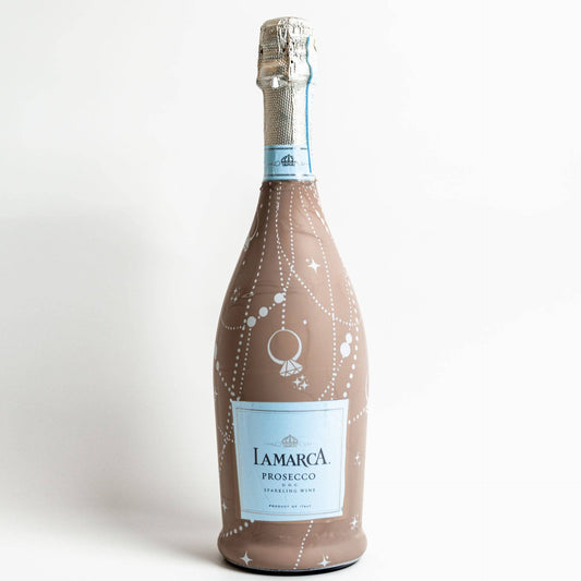 Beau Bottles Wrap | Taupe Pearls and Prosecco