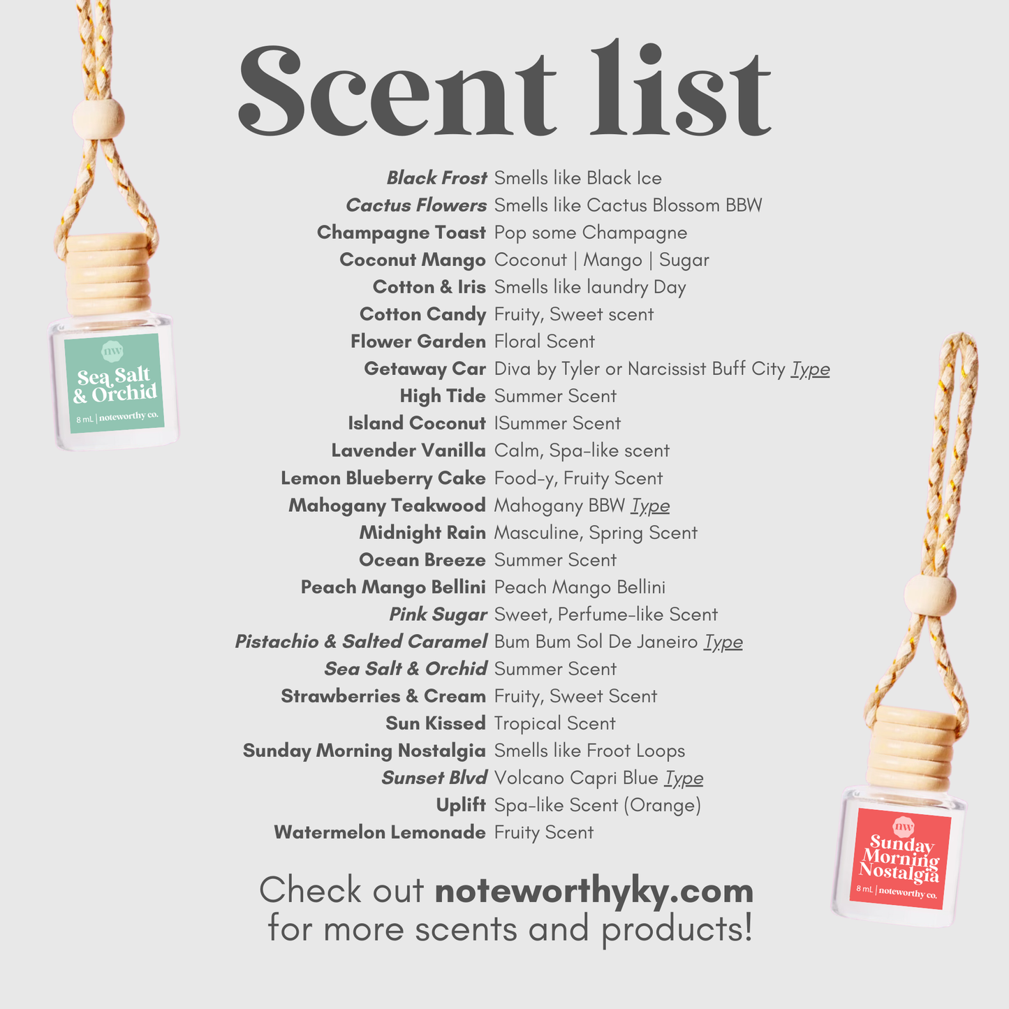 Car Diffuser Oil Refill | Getaway Car