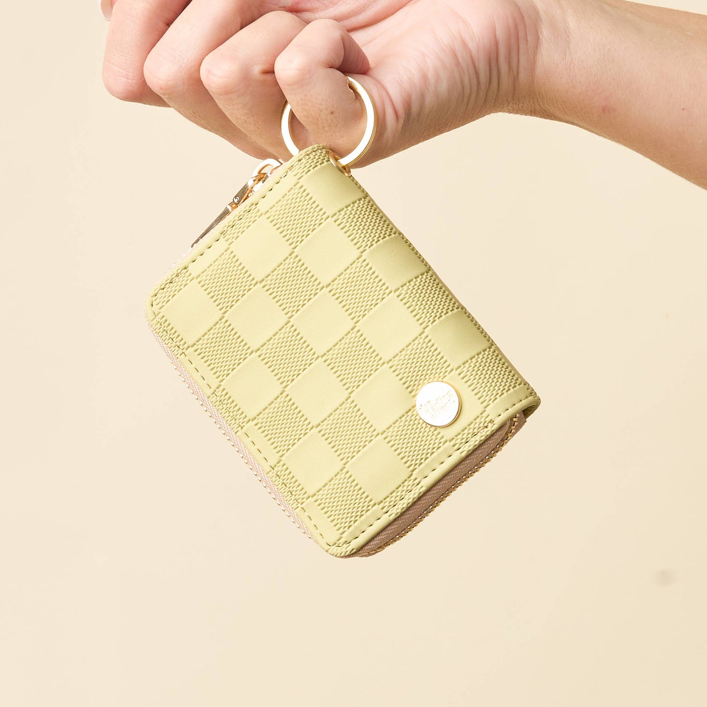 Zip Around Wallet | Green Check