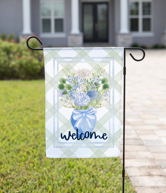 Spring Floral Vase Garden Flag