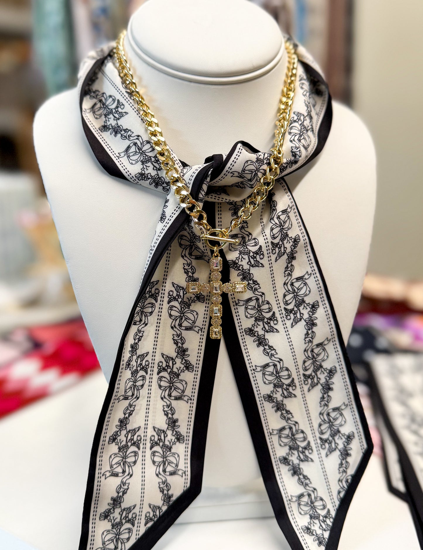 Scarf Necklace/Bracelet - No Charm