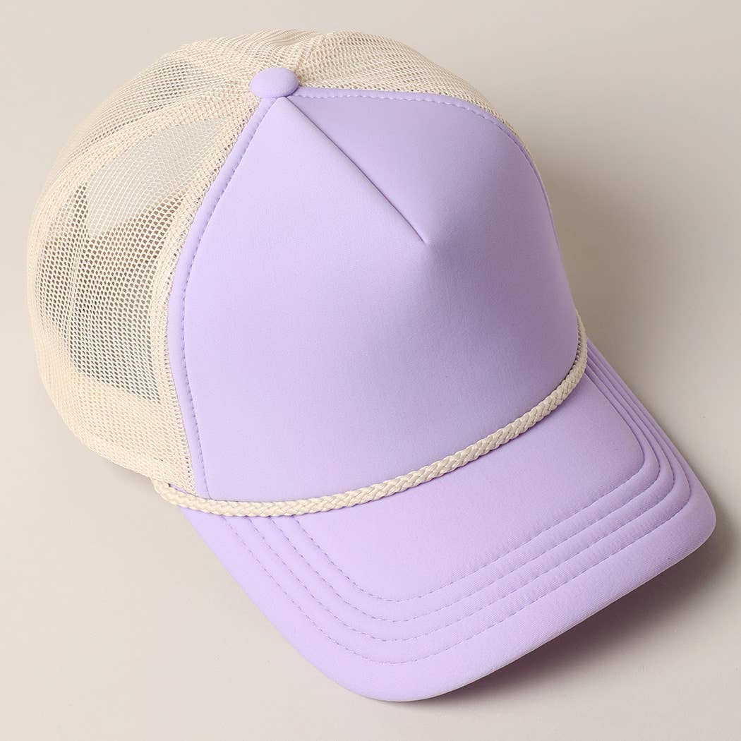Lagniappe Mesh Back Trucker Hat | Lavender