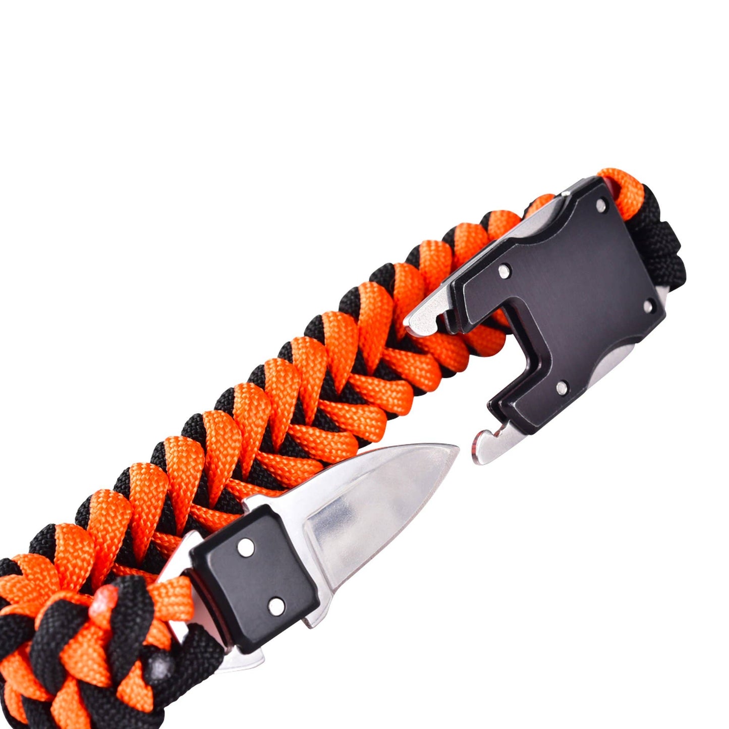 Paracord Survival Bracelet | Black