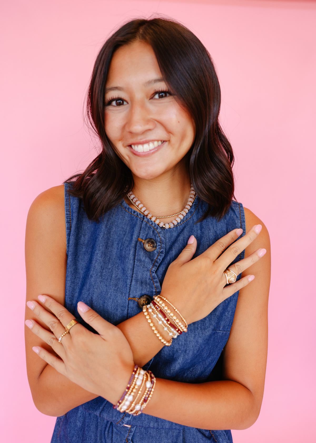 Eleanor Bracelet Burgundy | Extended 7.25”