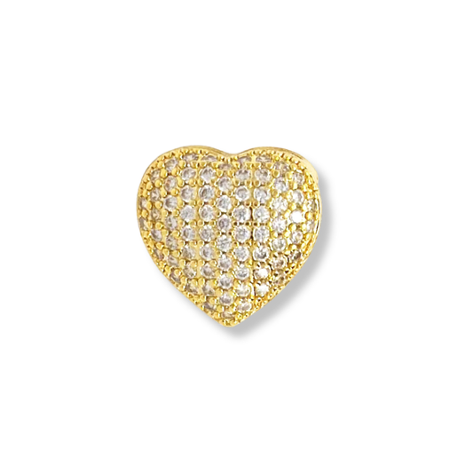 Slider Watch Charm | Solid Heart-CZ