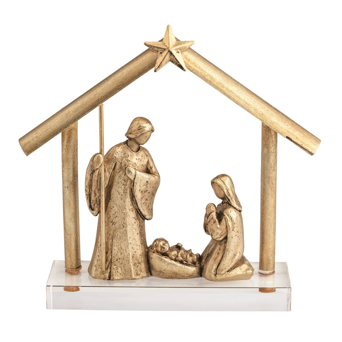 Gold Nativity Scene